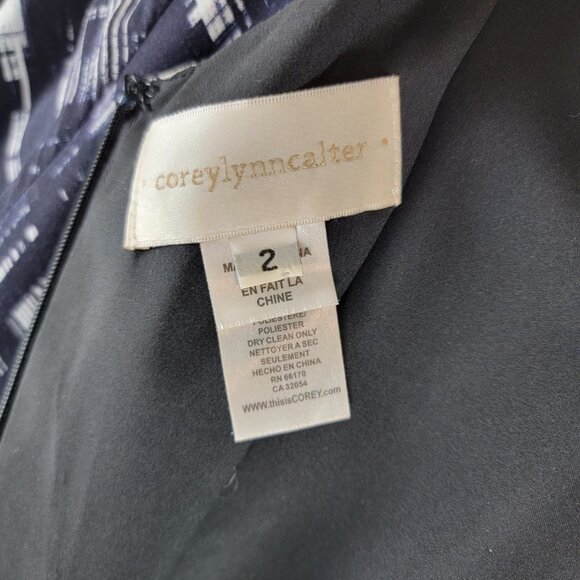 Corey Lynn Calter Painted Plaid Dress Handkerchief Hem - Anthropologie sz 2 - Picture 11 of 14